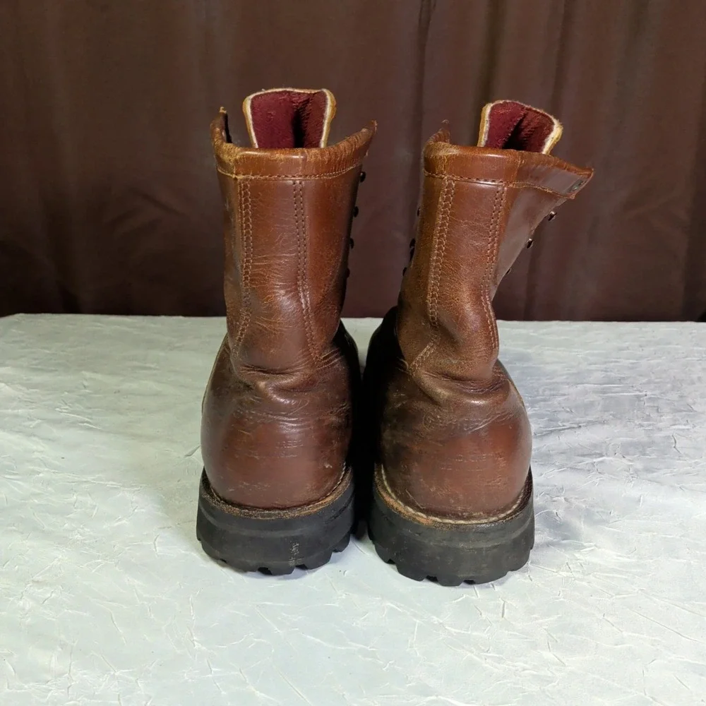 Vintage Danner Boots Mens Size 13D Hiking Brown Waterproof Leather Utility Gorp